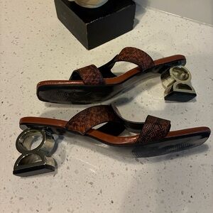 SHEIN Brown Heels with Unique Design